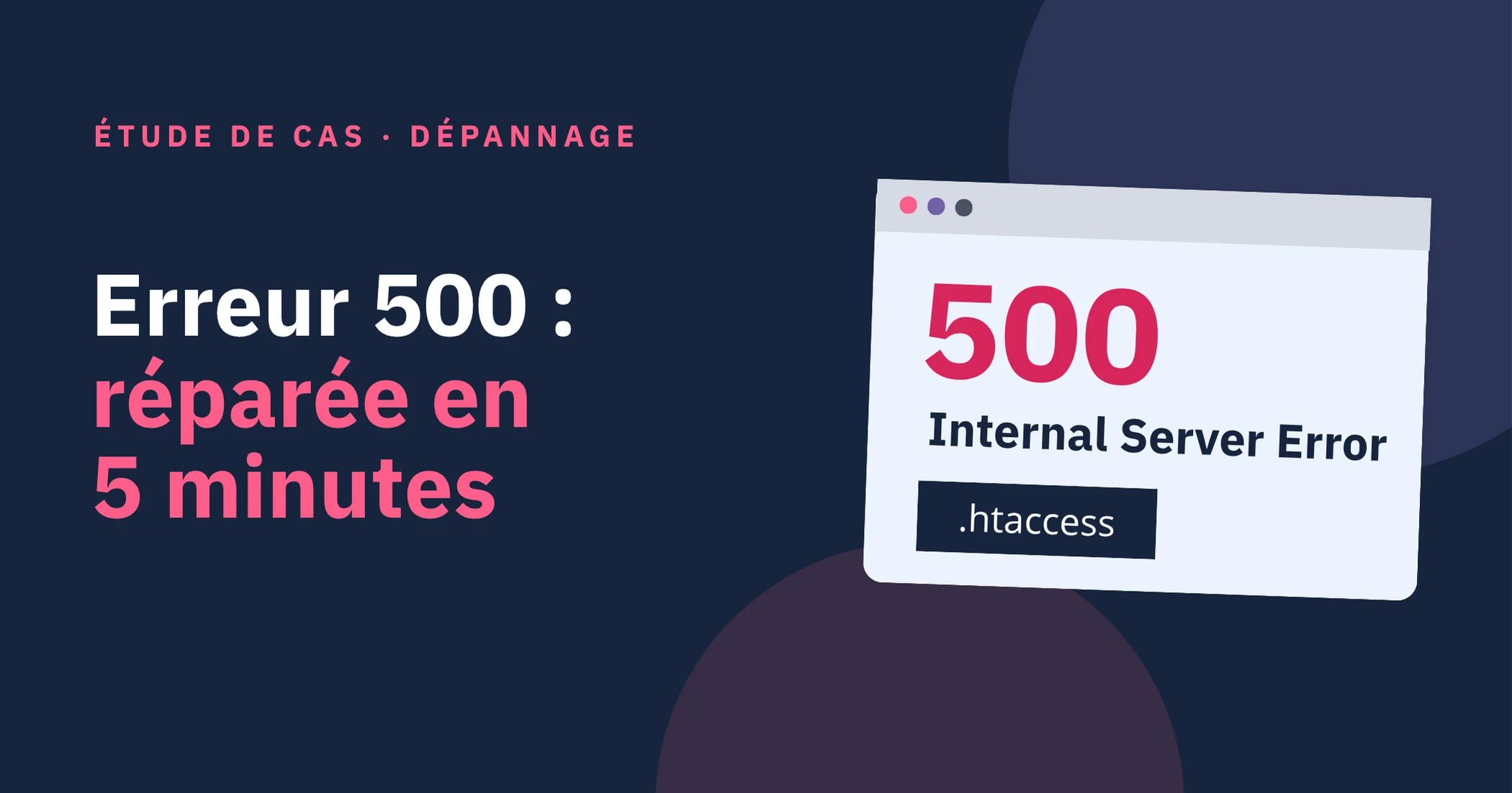 Erreur 500 sur un site WordPress causée par un fichier .htaccess abîmé
